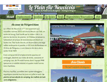 Tablet Screenshot of campingneuvicdordogne.com